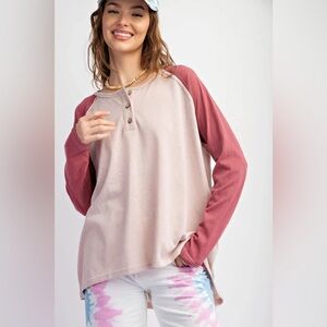 Easel Long Sleeve Henley